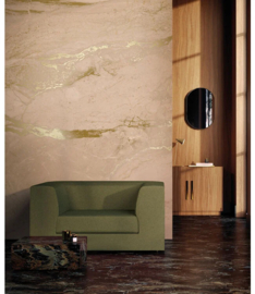 Kek amsterdam High Gloss marmer Gold/Nude