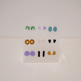 acrylic display multiple - frosted