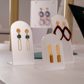 acrylic display - set of 3 - frosted