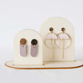wooden display earring S