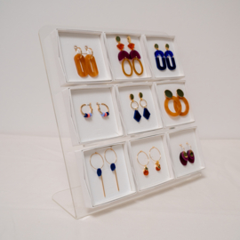 acrylic display for 9 boxes - seethrough