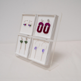 acrylic display for 4 boxes - seethrough
