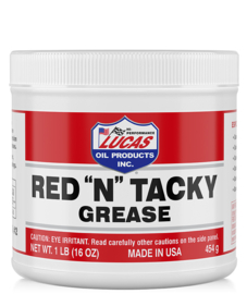 Lucas Oil Red 'n Tacky grease, tub,  454 gram