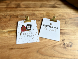 Sint geschenk gevulde speculaas
