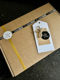 Kerst geschenk speculaas/fudge/choco pralines