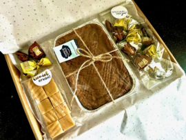 Kerst geschenk speculaas/fudge/choco pralines