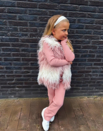 Fake Fur bodywarmer | Roze