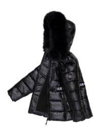 ICON Luxe Puffer jas Meisjes - Zwart