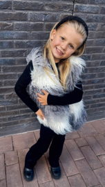 Gebreide Set longsleeve en broek | Zwart