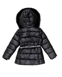 ICON Luxe Puffer jas Meisjes - Zwart