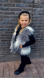 Fake Fur bodywarmer | Grijs