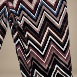 Zigzag Velvet Flared Pants Bruin
