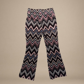 Zigzag Velvet Flared Pants Bruin