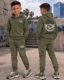 ICON Rebel Bear Tracksuit - Army Green