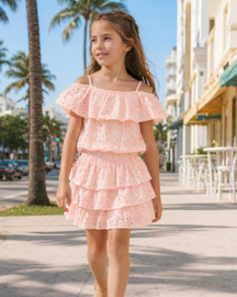 Beach Ruffles Set - Zalm