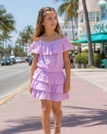 Beach Ruffles Set - Lila