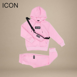 Joggingset ICON Basic Roze met Bijpassend Tasje