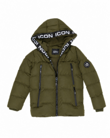 ICON Northbound Zip Puffer - Army Green