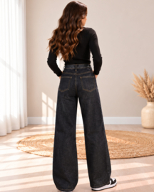Midnight Sparkle Wide Leg Jeans