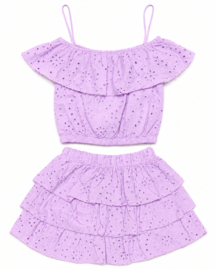 Beach Ruffles Set - Lila