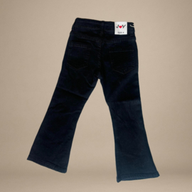 Flared Denim Broek met Glittersteentjes | Zwart