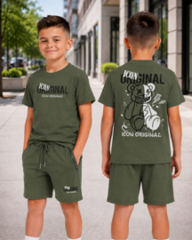 ICON Rebel Bear Summer Set - Army Green
