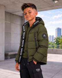 ICON Northbound Zip Puffer - Army Green