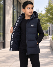 ICON Puffer Bodywarmer - Navy Blue