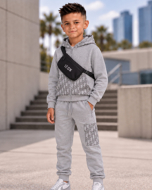 ICON Monogram Cargo Tracksuit - Gray