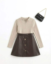 Little Lady Dress - Beige/Bruin