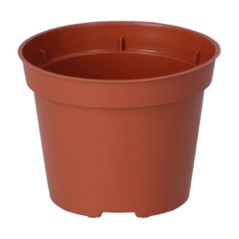 SOGO Plastic potje terra kleur 6cm 30st