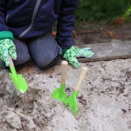 Kindergereedschapset 3 delig groen