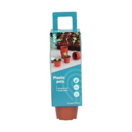 SOGO Plastic potje terra kleur 6cm 30st