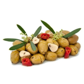 Olive Verdi Aglio & Peperoni Denocciolate 3kg