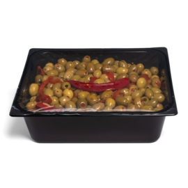 Olive Verdi Aglio & Peperoni Denocciolate 3kg