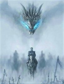 Night King en Draak Diamond Painting full
