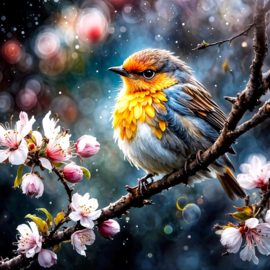 Mooi vogeltje Diamond Painting