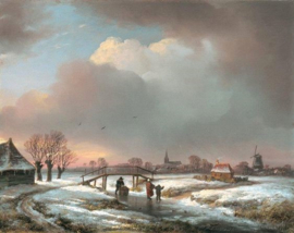 Schelfhout Winterlandschap Diamond Painting