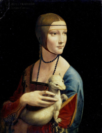 Leonardo da Vinci dame met Hermelijn Diamond Painting full