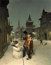 Winter Straat Diamond Painting full