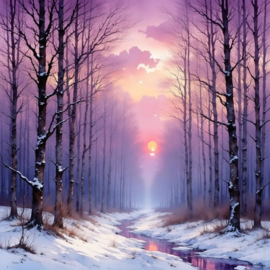 Twilight bos Diamond Painting