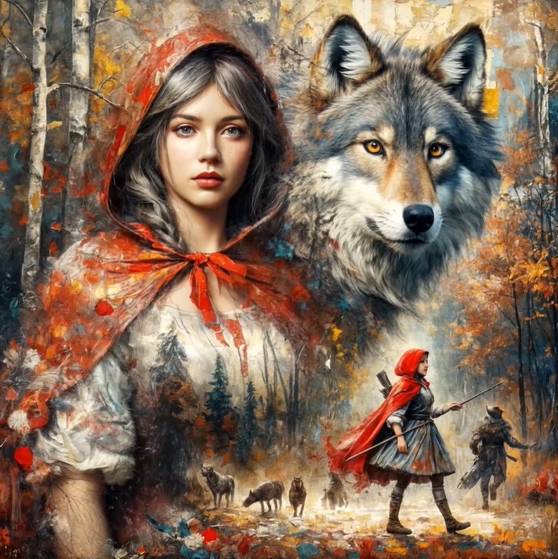 Roodkapje Diamond Painting