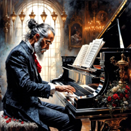 Pianist Diamond Painting