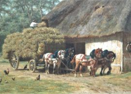 Nakken Willem lossen hooiwagen Diamond Painting