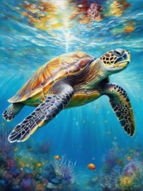 Zee Schildpad Diamond Painting