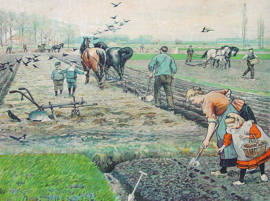 Werken op het land Diamond Painting full