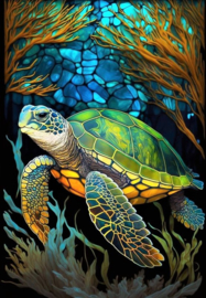 Zee Schildpad Diamond Painting