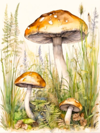 Paddenstoelen Diamond Painting