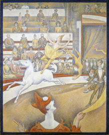 Seurat het circus Diamond Painting full