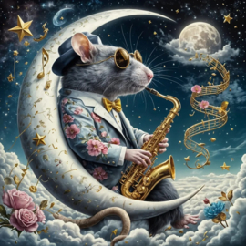 Jazz Rat Diamond Painting